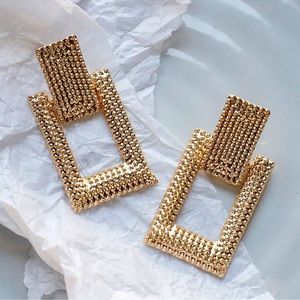 Gold color earrings